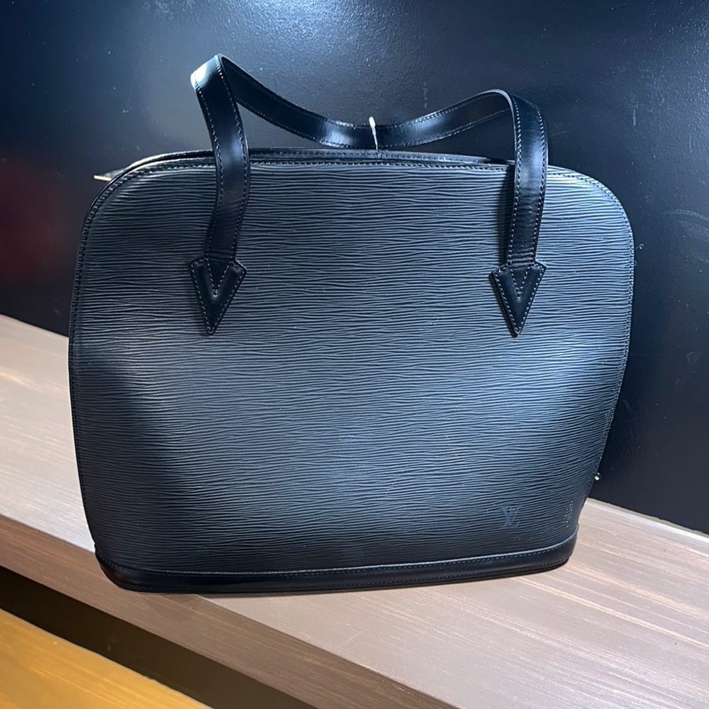 Louis Vuitton Black Textured Tote